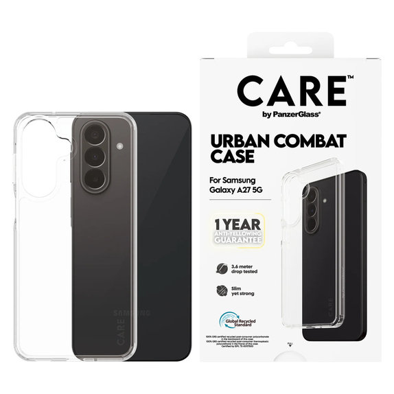 Puzdro Urban Combat pre Samsung Galaxy A27, Transparentná, PanzerGlass