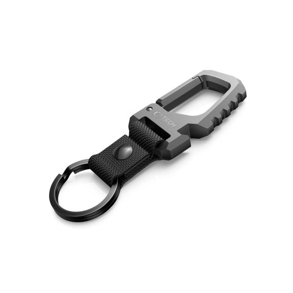 Kľúčenka Slidelock Carabiner Keychain, Gunmetal, Tech-Protect