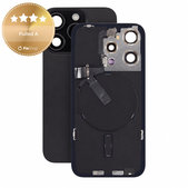 Sklo zadného housingu pre iPhone 15 Pro, Black Titanium, Pulled A
