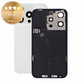Sklo zadného housingu pre iPhone 15 Pro, White Titanium, Pulled A