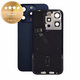 Sklo zadného housingu pre iPhone 15 Pro, Blue Titanium, Pulled A