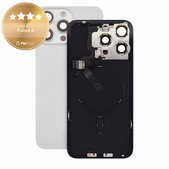 Sklo zadného housingu pre iPhone 15 Pro Max, White Titanium, Pulled A