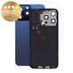 Sklo zadného housingu pre iPhone 15 Pro Max, Blue Titanium, Pulled A