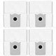 Vrecko do vysávača, 4 ks pre Ecovacs Deebot T30c, T50-series, T80-series, X8-series, X9 Pro-series