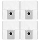 Vrecko do vysávača, 4 ks pre Ecovacs Deebot T30c, T50-series, T80-series, X8-series, X9 Pro-series