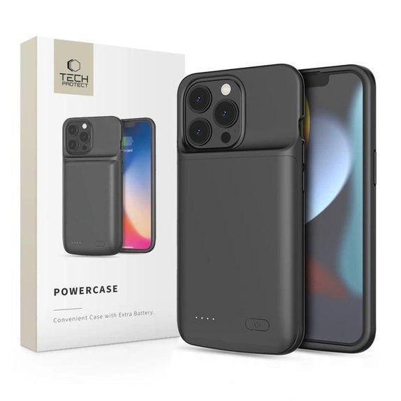 Powercase 4800mAh pre iPhone 13 / 13 Pro, čierna, Tech-Protect