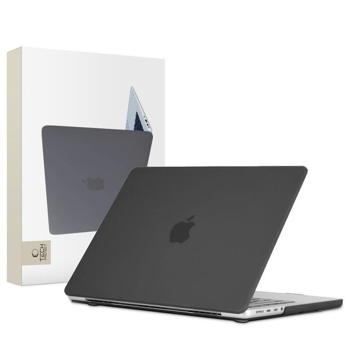 Puzdro Smartshell pre MacBook Pro 16 M1-M5 / M5 Pro / M5 Pro Max 2021-2026, Matte Black, Tech-Protect