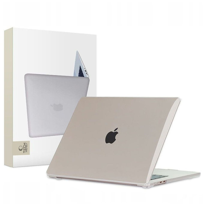 Puzdro Smartshell pre MacBook Air 15 M2-M5 2023-2026, Crystal Clear, Tech-Protect