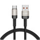 Kábel Ultraboost Evo USB-C Cable 100W/5A 100cm, Titanium, Tech-Protect
