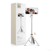 Selfie tyč so statívom L03S, biela, Tech-Protect