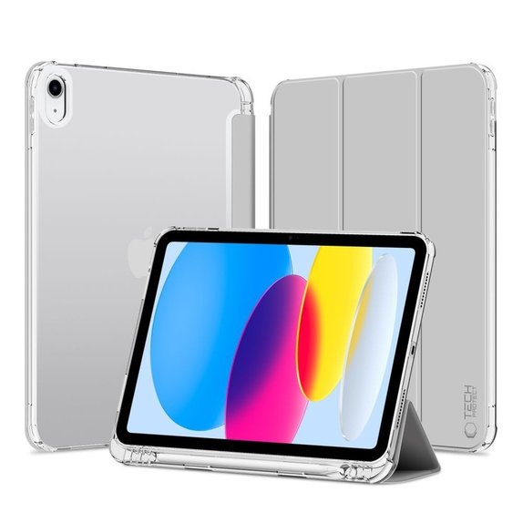 Puzdro Sc Pen Hybrid pre iPad 10.9" 10 / 2022 / 11" 11 / 2025, sivá, Tech-Protect