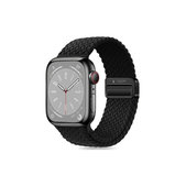 Remienok Nylonmag pre Apple Watch 8 / 9 / 10 / 11 / Se / Ultra (44 / 45 / 46 / 49 mm), čierna, Tech-Protect