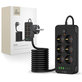 Predlžovací kábel PC6X6 Power Strip, 3× USB + 3× USB-C, 6 zásuviek, 200 cm, čierna, Tech-Protect