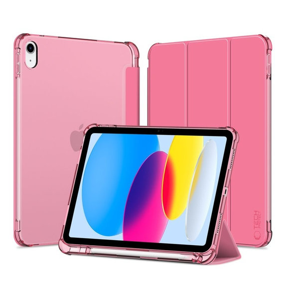 Puzdro Sc Pen Hybrid pre iPad 10.9" 10 / 2022 / 11" 11 / 2025, Crystal Magenta, Tech-Protect