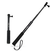 Selfie tyč so statívom GA100 pre GoPro / Dji / INSTA360, čierna, Tech-Protect