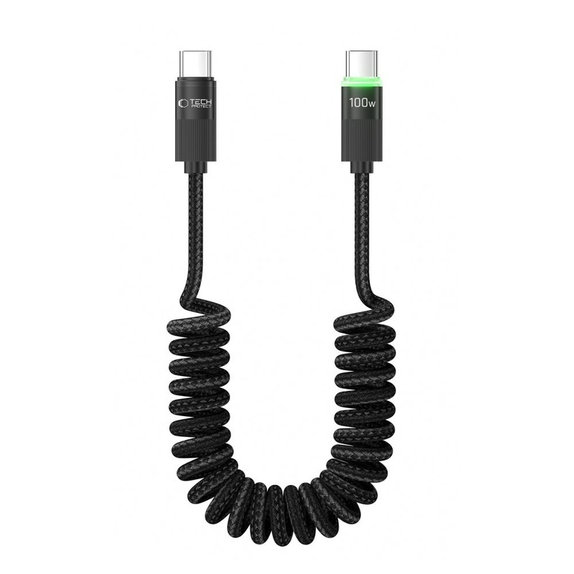 Kábel UB20T Ultraboost USB-C Cable PD 100W / 5A 180CM, čierna, Tech-Protect