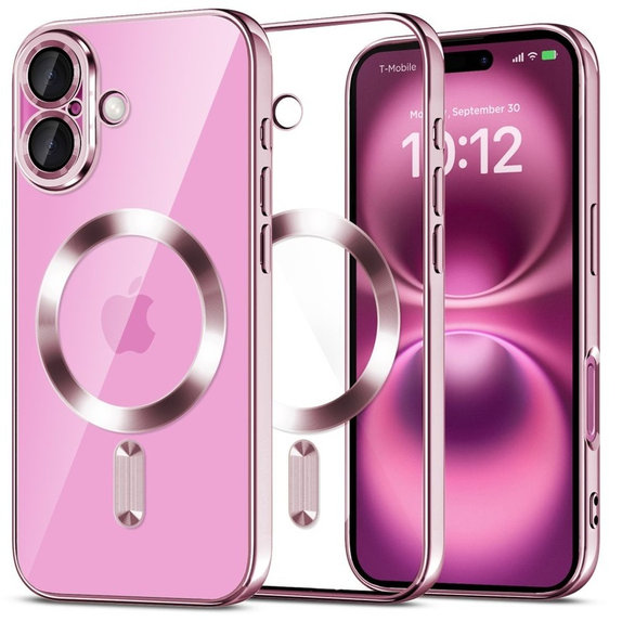 Puzdro MagFlex MagSafe pre iPhone 16 Shiny Rose, Tech-Protect