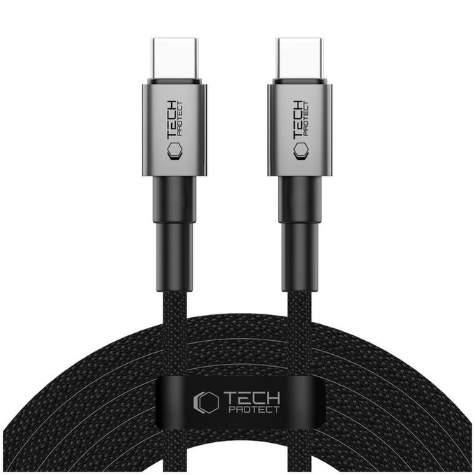 Kábel Ultraboost Dna USB-C Cable PD 100W / 5A, 3m, Iron Grey, Tech-Protect