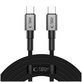 Kábel Ultraboost Dna USB-C Cable PD 100W / 5A, 3m, Iron Grey, Tech-Protect