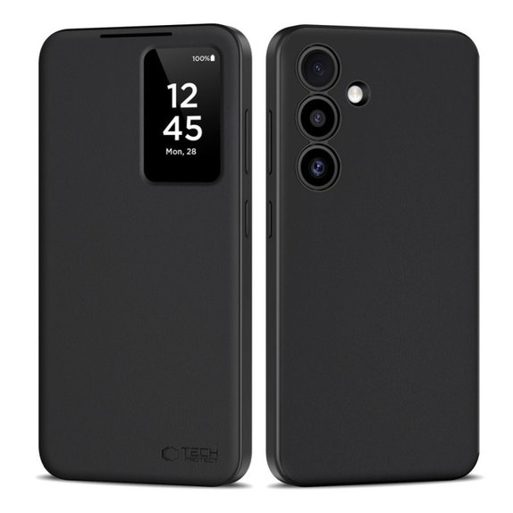 Puzdro Smart Wallet pre Samsung S25, Matte Black, Tech-Protect