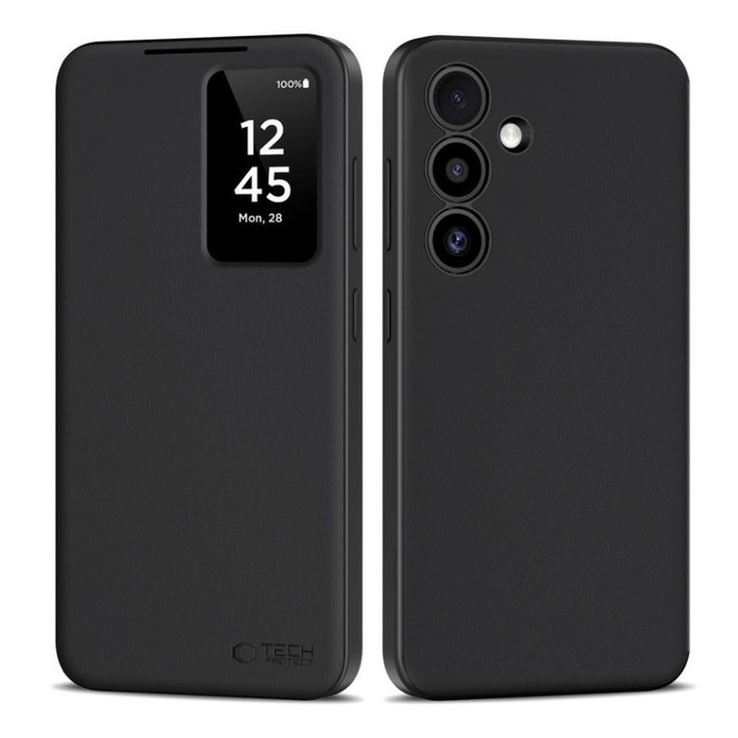 Puzdro Smart Wallet pre Samsung S25, Matte Black, Tech-Protect