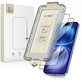 Tvrdené sklo (2ks) Quick Set+ pre iPhone 15 / 16, čierna, Tech-Protect