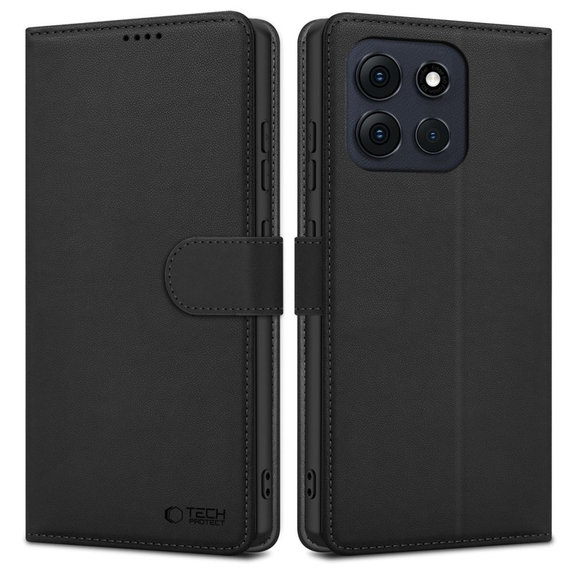 Puzdro Wallet pre Motorola Moto G56 5G, čierna, Tech-Protect