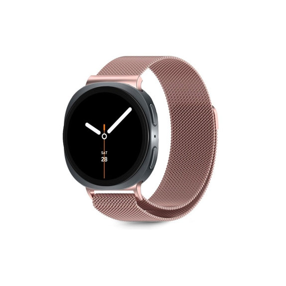 Remienok Milaneseband pre Samsung Watch 8 / 9 / Classic (40 / 44 / 46 mm), Rose Gold, Tech-Protect