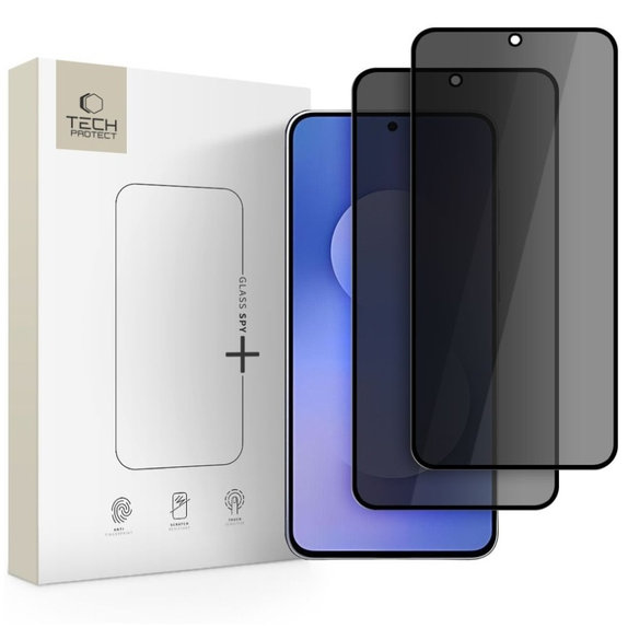 Privacy tvrdené sklo (2ks) Glass Spy+ pre Samsung S25 FE, Tech-Protect