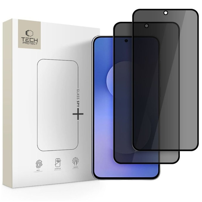Privacy tvrdené sklo (2ks) Glass Spy+ pre Samsung S25 FE, Tech-Protect