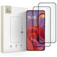 Tvrdené sklo (2ks) Glass Fit+ pre Motorola Edge 50 Neo / 60 Neo, čierna, Tech-Protect