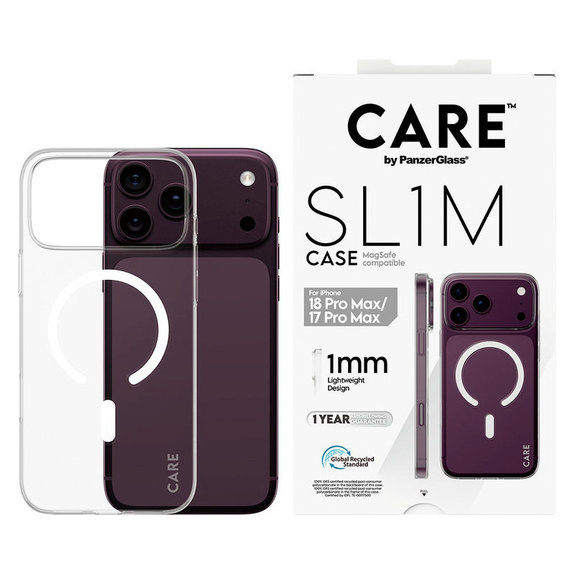 Puzdro SL1M s MagSafe pre iPhone 18 Pro Max/17 Pro Max, transparentná, PanzerGlass