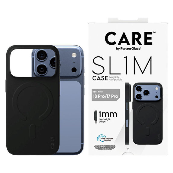 Puzdro SL1M s MagSafe pre iPhone 18 Pro/17 Pro, čierna, PanzerGlass