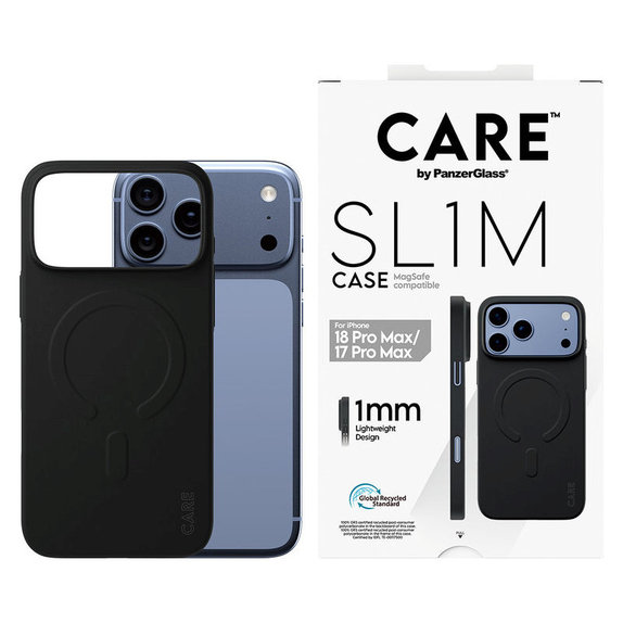 Puzdro SL1M s MagSafe pre iPhone 18 Pro Max/17 Pro Max, čierna, PanzerGlass