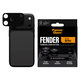 Ochranný kryt objektívu Fender pre iPhone 18 Pro, Black currant, PanzerGlass