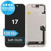 Displej Soft OLED 120Hz pre iPhone 17, Dotykové sklo s rámom, FixPremium PRO