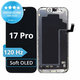 Displej Soft OLED 120Hz pre iPhone 17 Pro, Dotykové sklo s rámom, FixPremium PRO