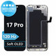 Displej Soft OLED 120Hz pre iPhone 17 Pro, Dotykové sklo s rámom, FixPremium PRO