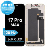 Displej Soft OLED 120Hz pre iPhone 17 Pro Max, Dotykové sklo s rámom, FixPremium PRO