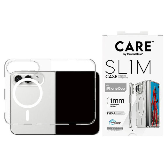 Puzdro SL1M s MagSafe pre iPhone Duo, transparentná, PanzerGlass