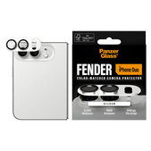 Ochranný kryt objektívu Fender pre iPhone Duo, Biela, PanzerGlass