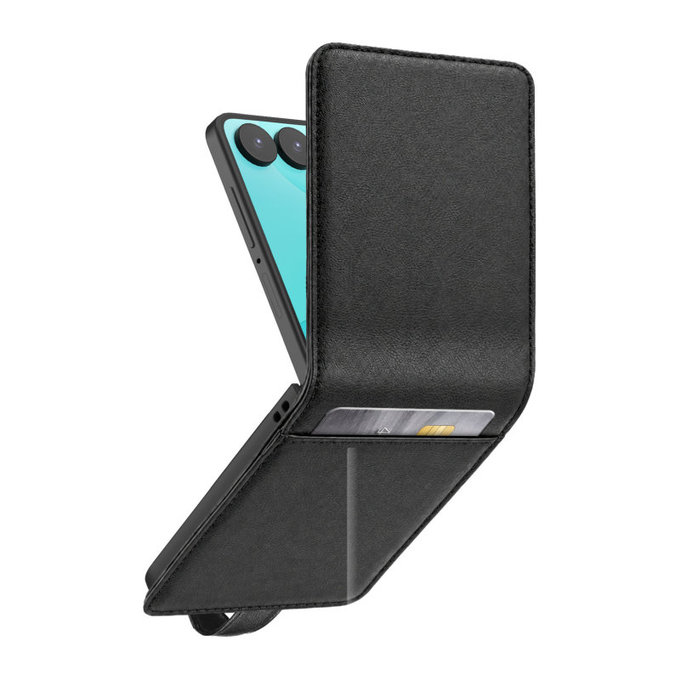 Puzdro Wallet Stand pre Samsung Galaxy Z Flip8, Čierna, SBS