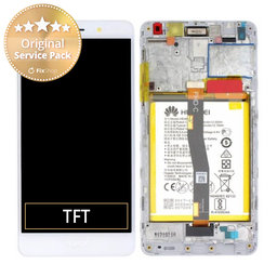 Huawei Honor 6X - LCD Displej + Dotykové Sklo + Rám + Batéria (Gold, Silver) - 02351ADQ Genuine Service Pack