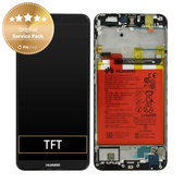 Huawei P Smart FIG-L31 - LCD Displej + Dotykové Sklo + Rám + Batéria (Black) - 02351SVJ, 02351SVD, 02351SVK Genuine Service Pack