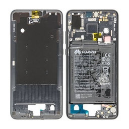 Huawei P20 - Stredný Rám + Batéria (Black) - 02351VTL, 02351WKJ Genuine Service Pack