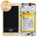Huawei Y6 II - LCD Displej + Dotykové Sklo + Rám + Batéria (Gold) - 02350VUK Genuine Service Pack