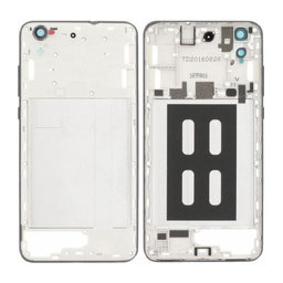 Huawei Y6 II CAM-L21 - Stredný Rám + Sklíčko Zadnej Kamery (Black) - 51660YBR Genuine Service Pack