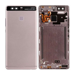 Huawei P9 - Batériový Kryt + Senzor Odtlačku Prsta (Gray) - 02350SQJ Genuine Service Pack