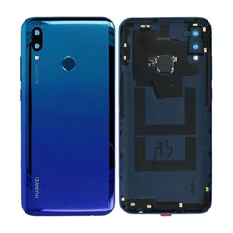 Huawei P Smart (2019) - Batériový Kryt + Senzor Odtlačku (Aurora Blue) - 02352HTV, 02352JFD Genuine Service Pack