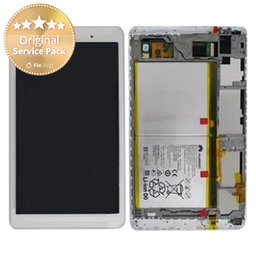 Huawei MediaPad T2 10.0 Pro - LCD Displej + Dotykové Sklo + Rám + Batéria (Pearl White) - 02350TNC Genuine Service Pack